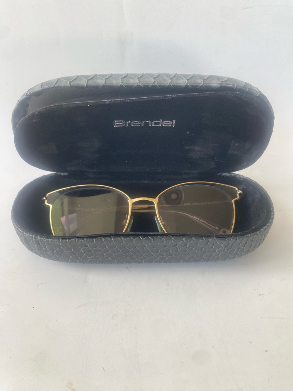 Brendel Gold Rim Eyeglass Frames  With Case